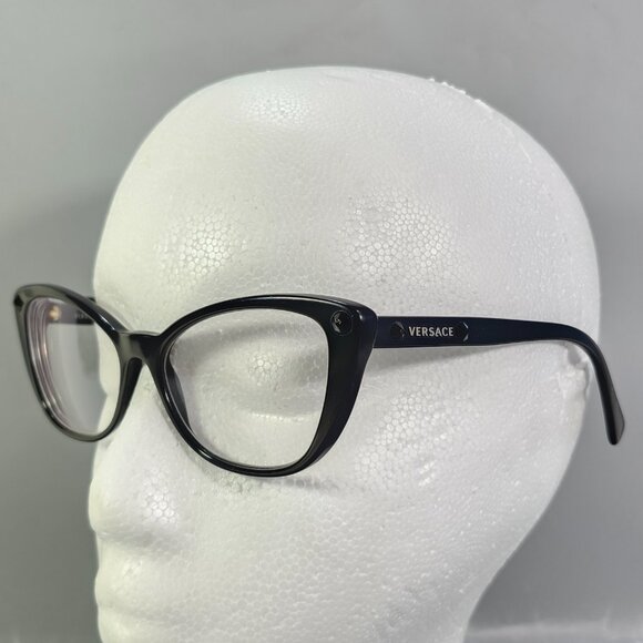 Versace Frames Only VE 3222-B Black Cat-eye Eyeglasses Retired GB1 54-16 140 - Picture 5 of 16